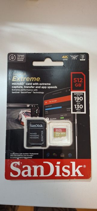 Cartão de Memória Micro SDXC SANDISK Extreme 512 GB