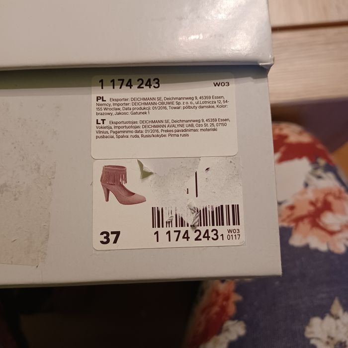 Nowe buciki 37 r