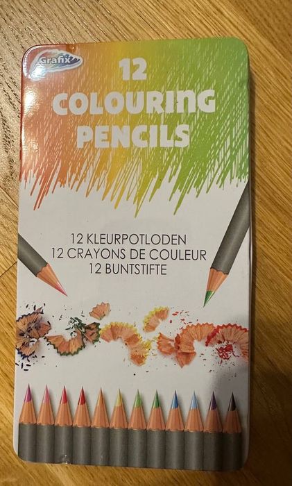 Grafix кольорові олівці 12 штук