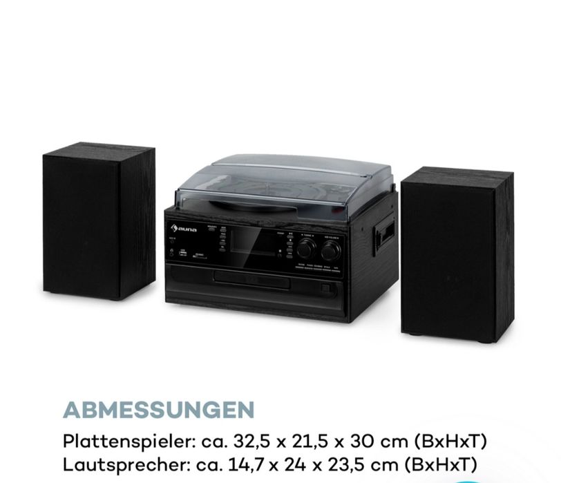 Ретро-стереосистема AUNA Oakland DAB Plus