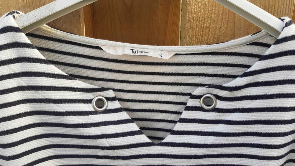 Bluzka oversize w paski prążki pasiasty wzór