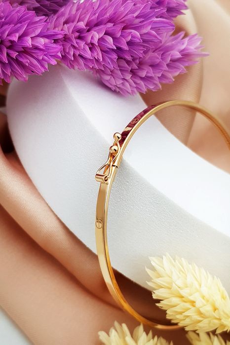 Bransoletka złota. Nowa. Bangle. Sztywna. Koło