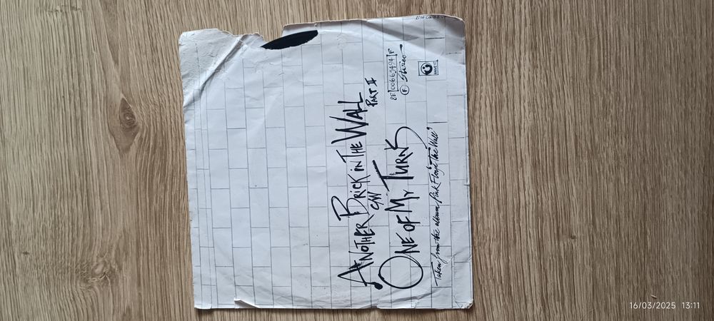 Pink Floyd "The Wall" Vinil Single