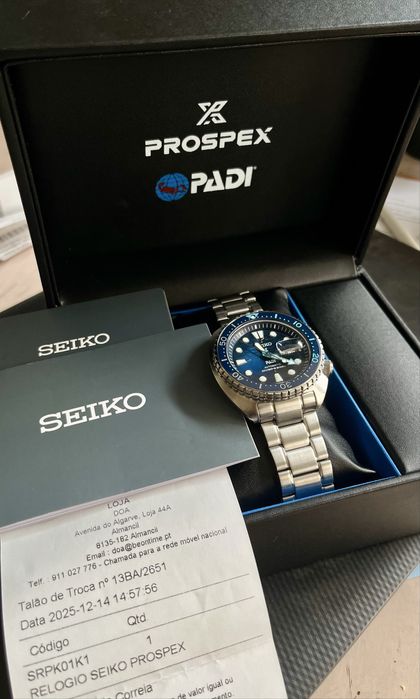 Seiko propex turtle vidro safira