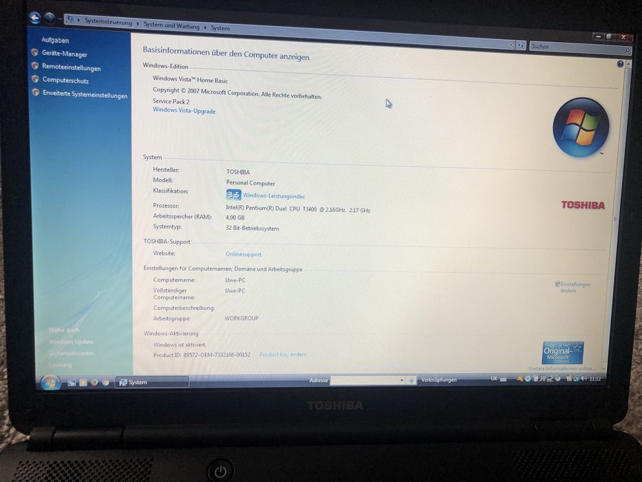 Продаж ноутбука Toshiba l300
