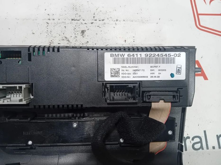 Comando Sofagem Climatronic BMW Série 1 E81 E87 6411922454502 Original