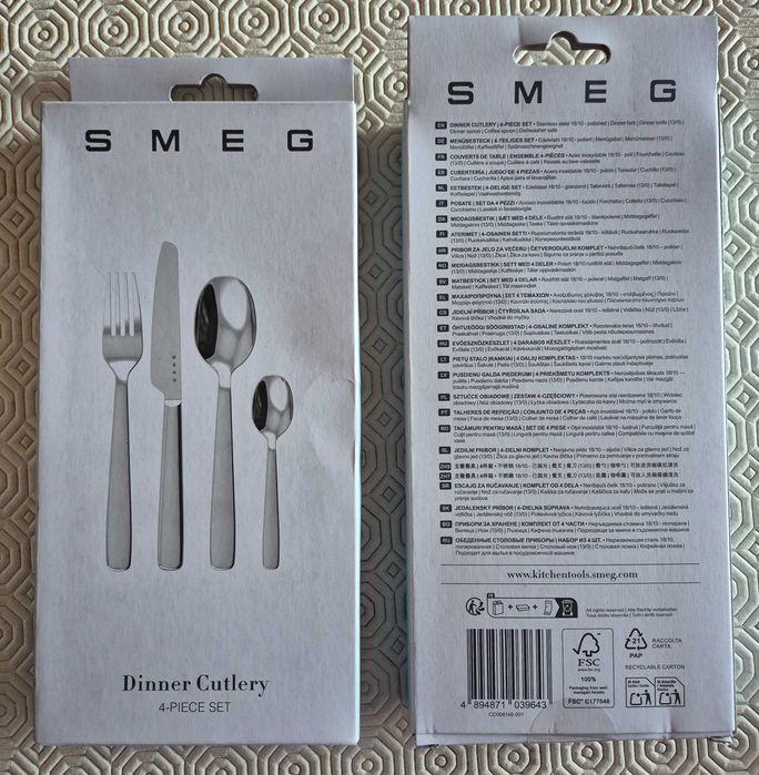 Talheres de refeição SMEG (novos)