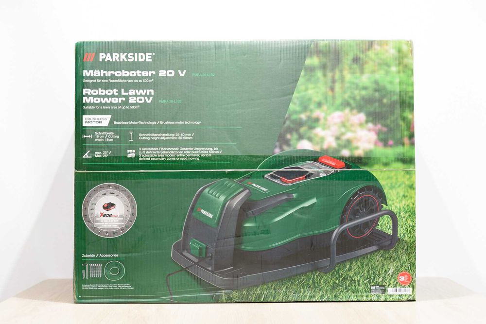 NEW! Роботизована косарка Parkside PMRA 20-Li B2 / Газонокосарка-робот