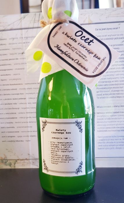 Ocet żywy z kwiatu czarnego bzu 330ml TOTALNE OCTY