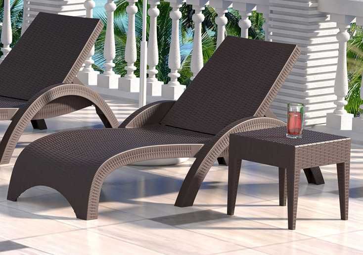 Акция Шезлонг 860 Fiji ротанг  SIESTA, Садовая мебель, терасні меблі