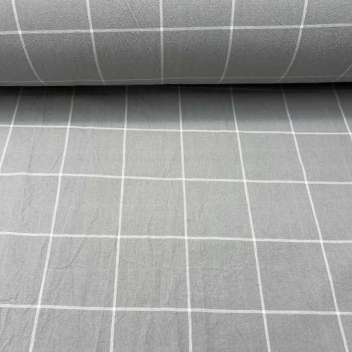 Постільна білизна Варена Бавовна. Сіра клітинка. Власне пошиття