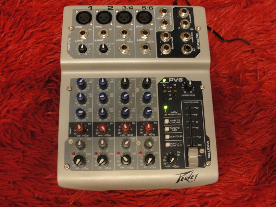 Peavey PV6 мікшерський пульт 6 каналів