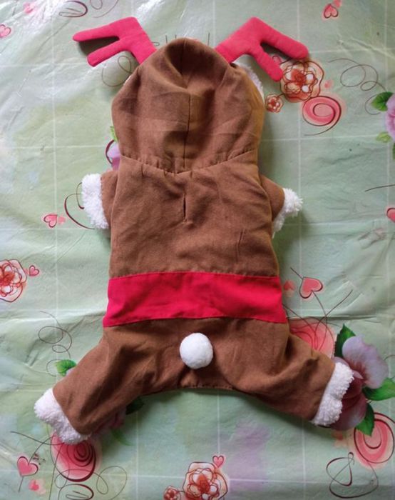 Фірмовий новорічний комбінезон   для маленької собачки