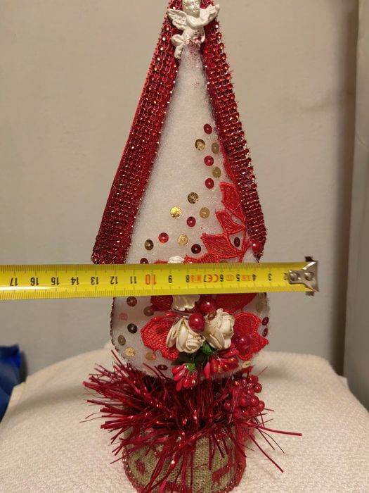 Decoração Natal Artesanal em forma de Pinheiro