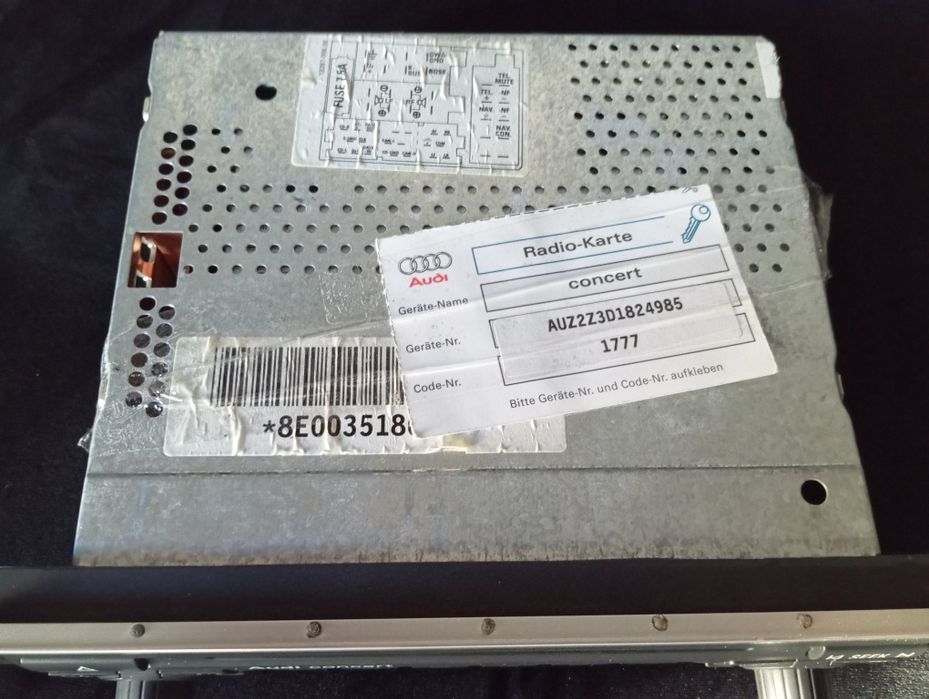 Radio samochodowe audi concert ll z kodem