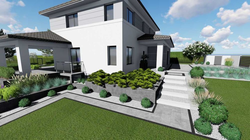 Projektowanie OGRODÓW, wizualizacja ELEWACJI gratis