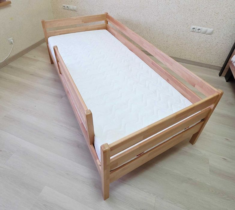 Ліжко дерев'яне для підлітка 190х90, з матрацом, гарний стан