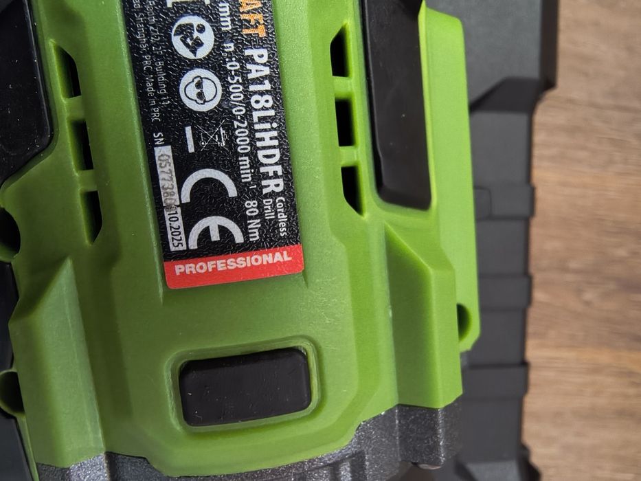 Шуруповерт Procraft PA18LiH DFR 80Нм/з'ємний патрон/ з ударом