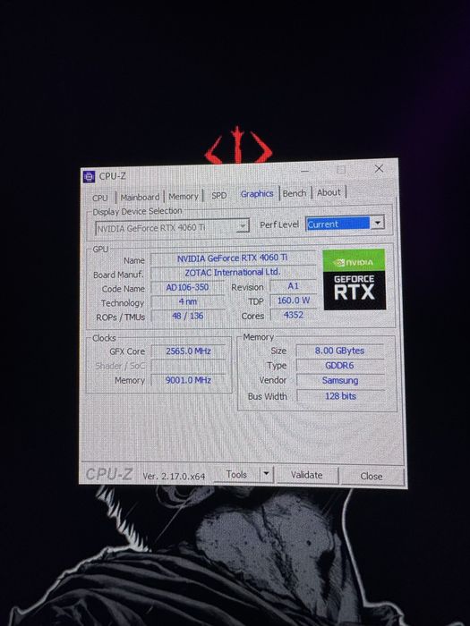 RTX 4060TI ZOTAC 8GB