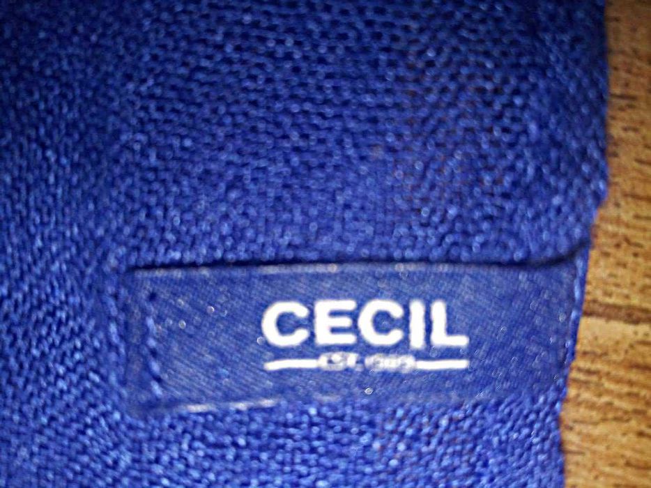 Шарф хомут cecil синий лёгкий