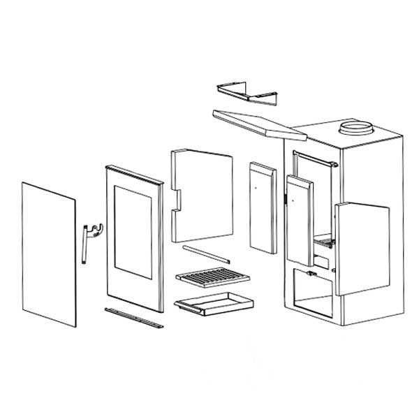 Salamandra Juan Panadero ANDES EcoDesign 7,5Kw