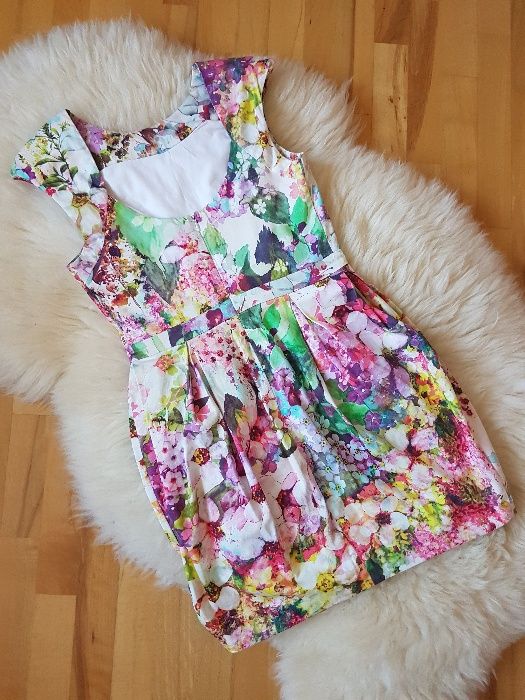 Sukienka w kwiaty River Island Tulipan Wesele 36