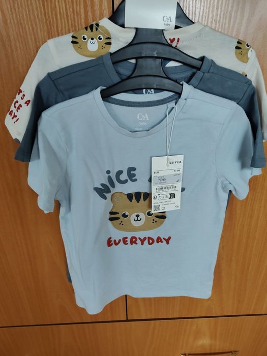 T-shirt -bluzeczki.Nowe C&A r.104
