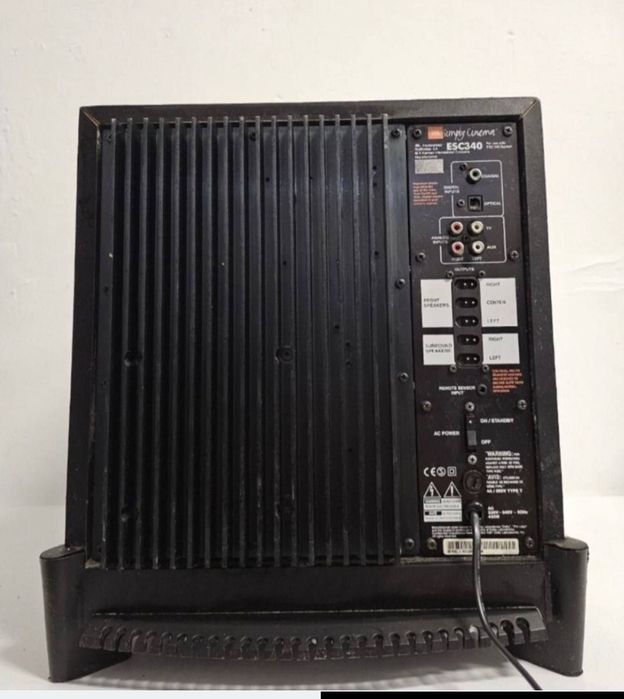 5.1 Subwoofer JBL ECS 340. 450 W , Głośnik niskotonowy