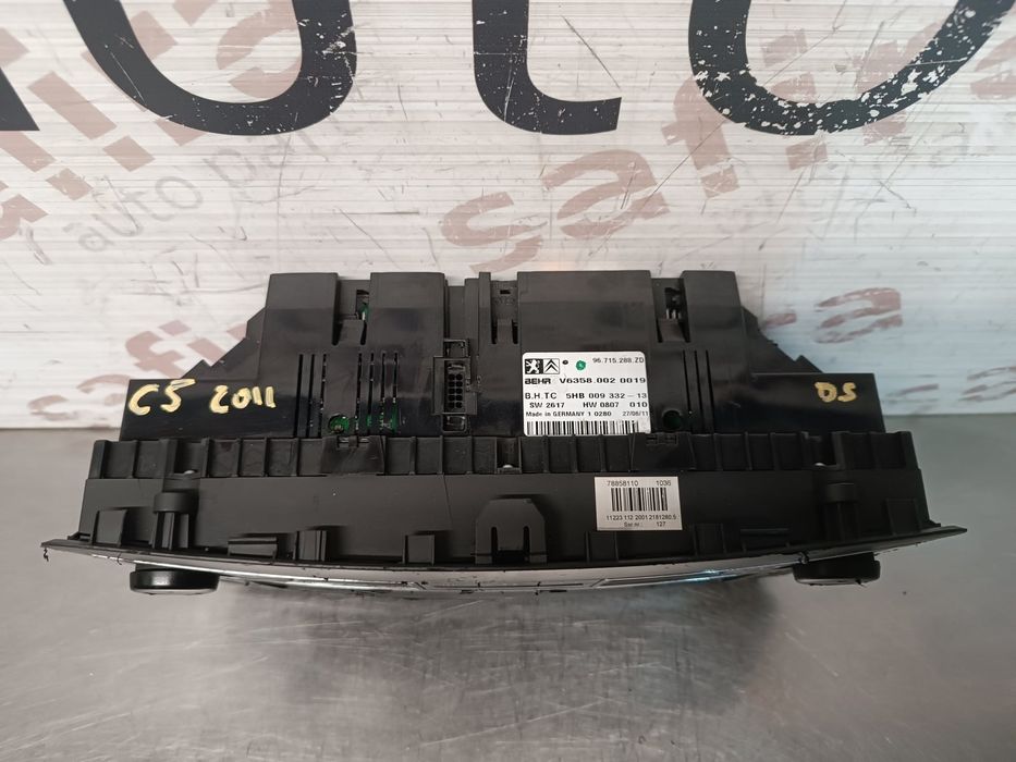 Comando Chauffage / Sofagem CITROËN C5 III Break 1.6 HDi 115 (84 kW / 114 cv) [06.2012 - 06.2015] 1.6 HDi 115 (84 kW / 114 cv) [06.2012 - 06.2015] - 9