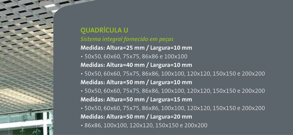 Teto falso metalico novo