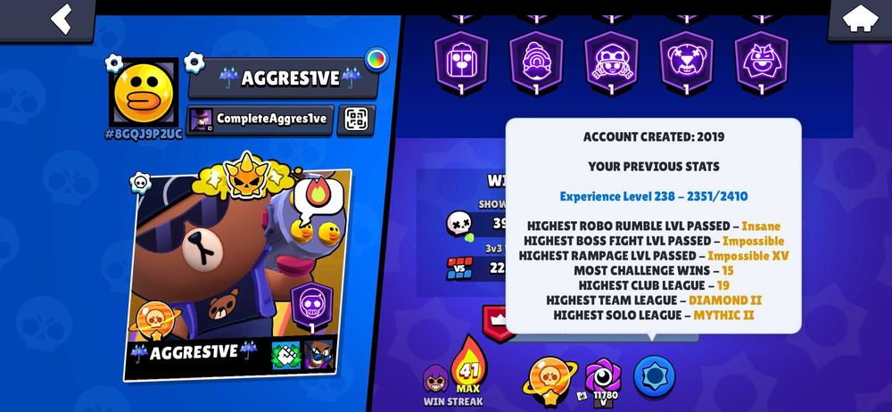 Account  in brawlstars