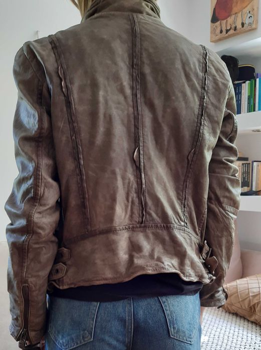 ESPRIT kurtka typu BIKER - skóra