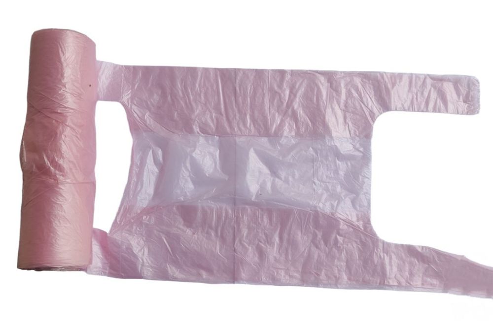 Пакет майка з ручками в рулоні 33 * 40 см, 100 шт