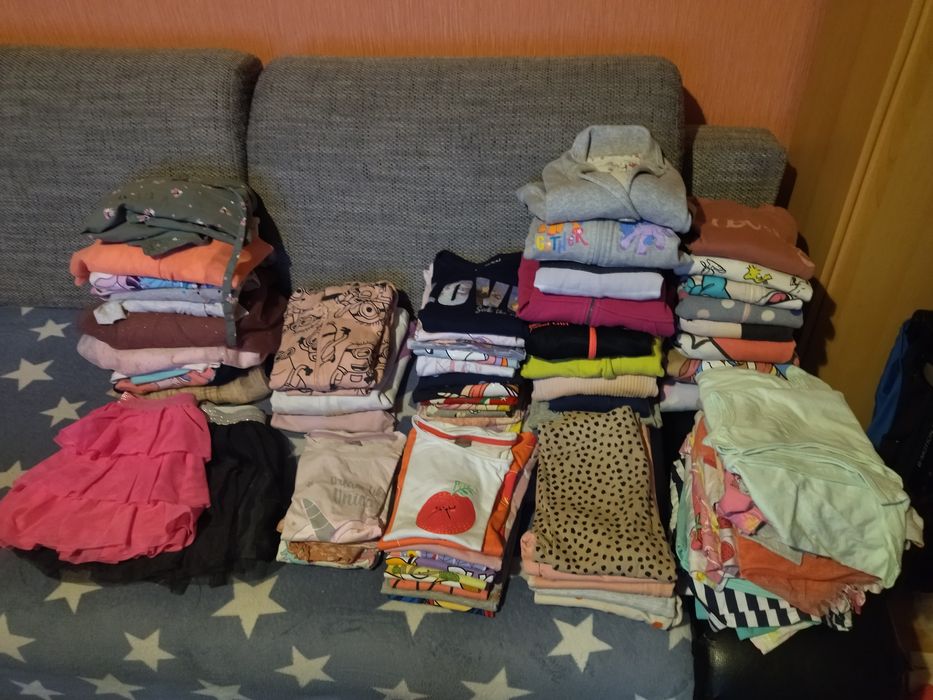 Duży zestaw ciuchów rozmiar 122-128 do 134