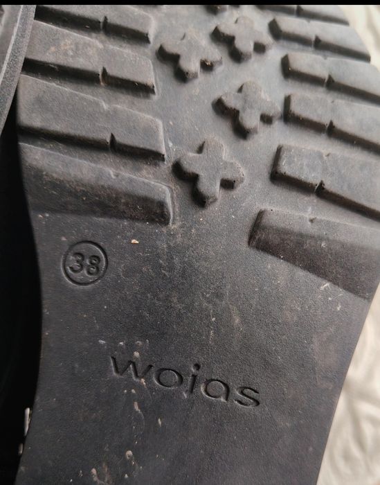 Wojas damskie trzewiki , workery ,sztyblety,skóra , czarne rozm 38 
St