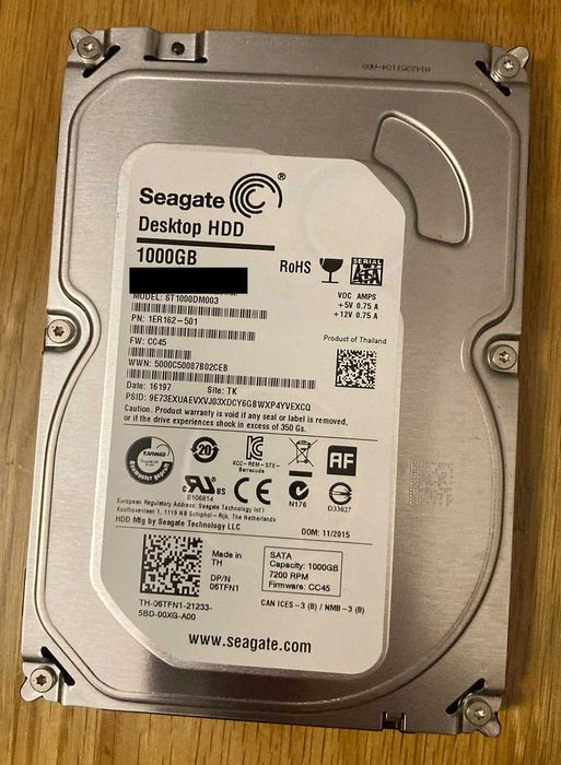 Disco 3.5 Seagate 1TB