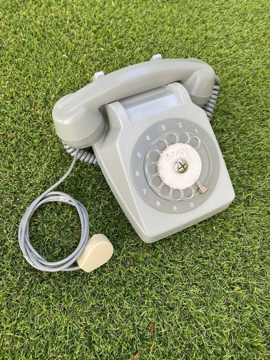 Raro Telefone de parede em madeira