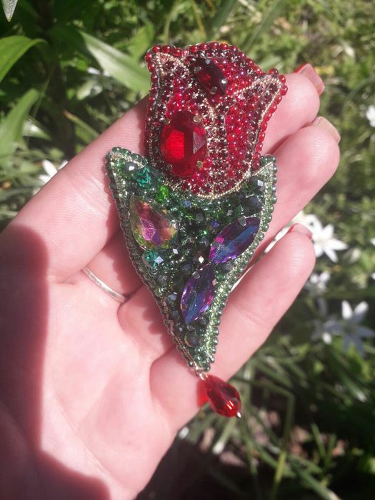 Брошь, ручная работа