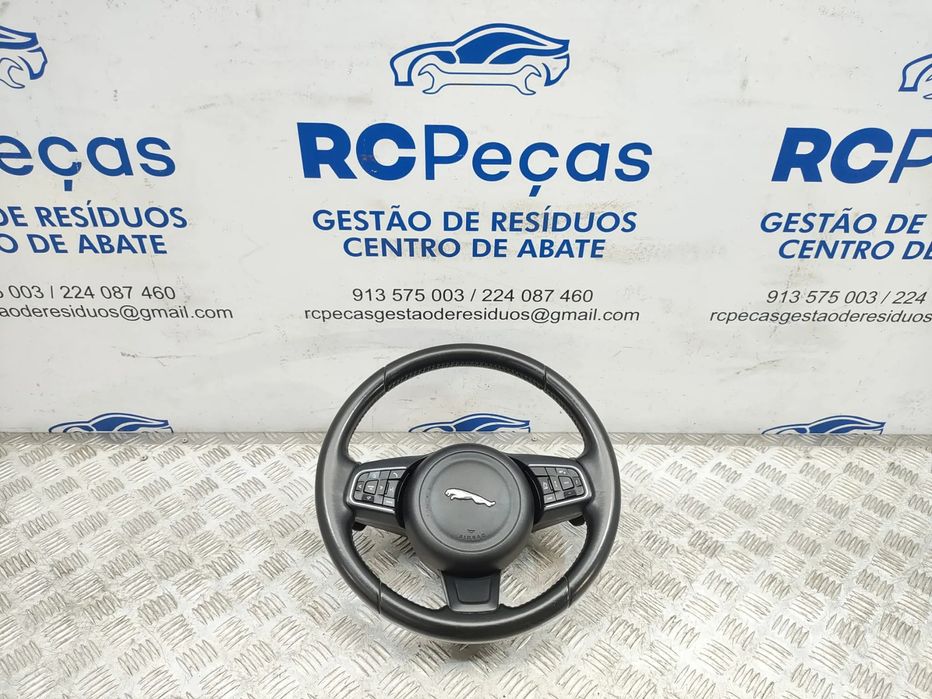 Volante Pele Patilhas Comandos Multifunções Jaguar XE X760 2015 a 2020