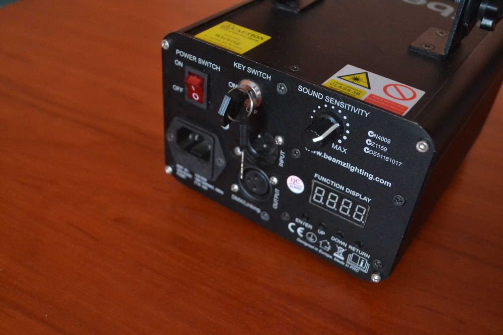 Laser dyskotekowy DMX 200mW zielony