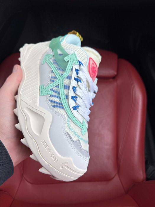 (ОПЛАТА ПІСЛЯ ОГЛЯДУ)Off White Odsy 1000 White Green Офф Вайт Одсі