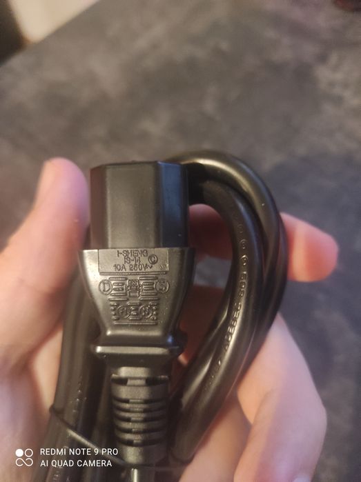 Кабель живлення для ПК, монітора 10A 250V