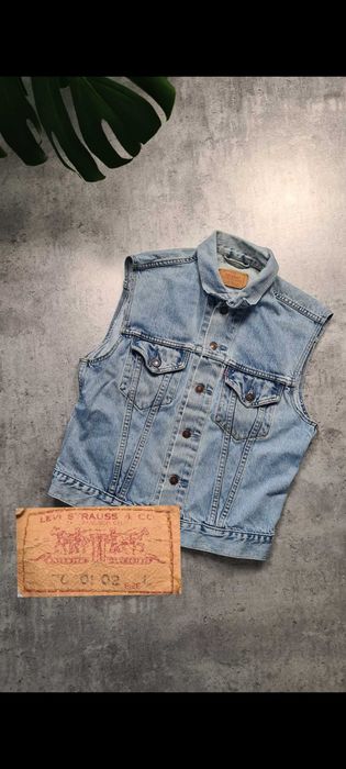 Kamizelka bezrękawnik Levis L'evis jeans jeansowa total vintage 1993