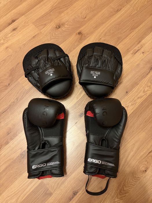 Rękawice Outshock Advanced 12oz + pady | świetny stan | okazja