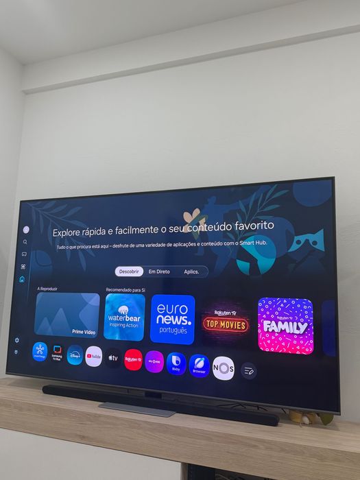 TV Samsung QLED 75” 4K — Excelente estado