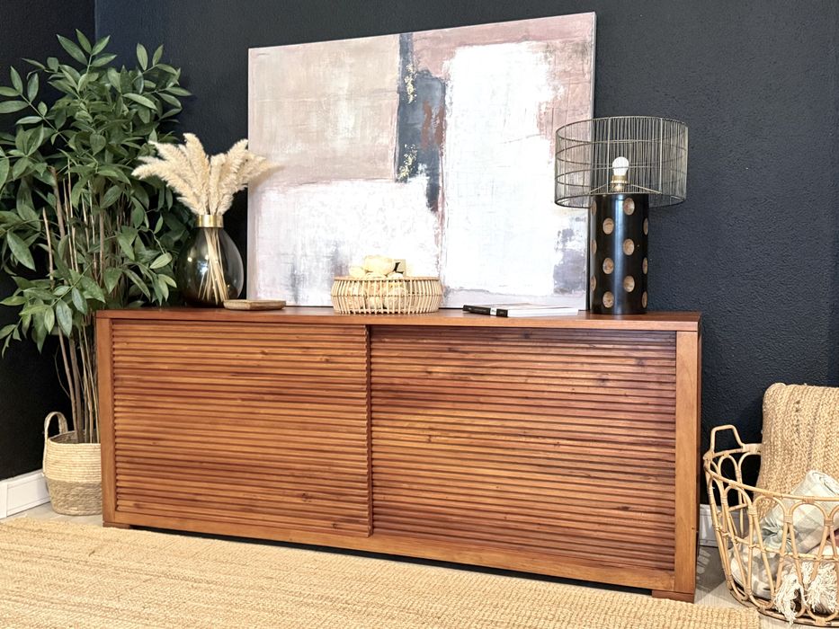 aparador, consola, armario, louceiro, movel, area, teca, rustico