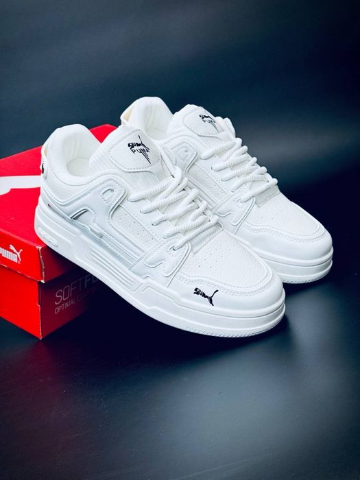 Puma кроссовки белые мужские летние / кросівки білі чоловічі Пума Літо 2026 Топ Кроссовки мужские пума с кожы/puma летние белые/пума мужские кожаные