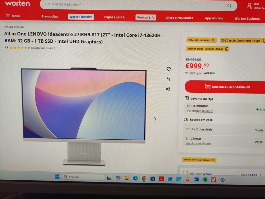 Lenovo IdeaCentre AIO 27IRH9 Novo com Garantia