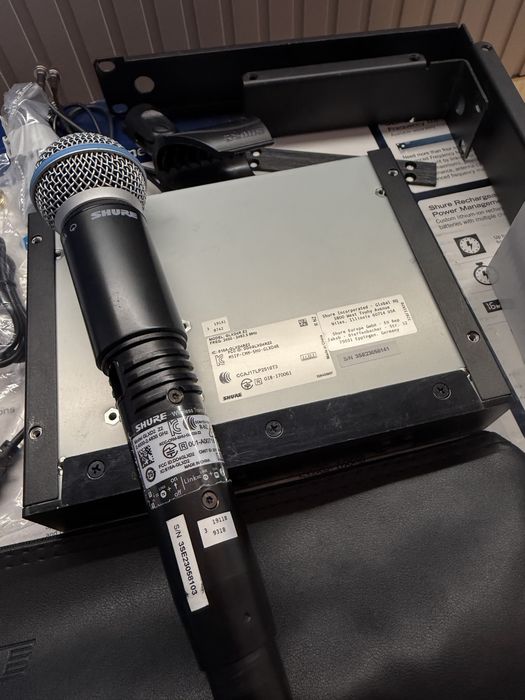 Shure GLX-D mikrofony bezprzedowodowe mikrofon  – SM58 / Beta 58A rack