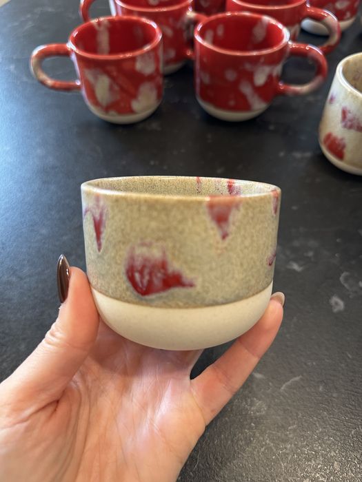 Czarki ceramiczne flat white, kubki cappuccino